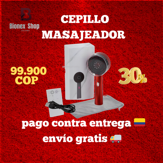 CEPILLO MASAJEADOR +TERAPIA CAPILAR    ⭐⭐⭐⭐⭐